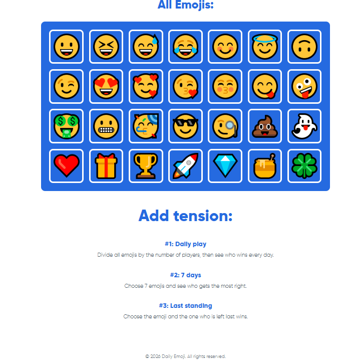 DailyEmoji - Social Prediction Game - Screenshot