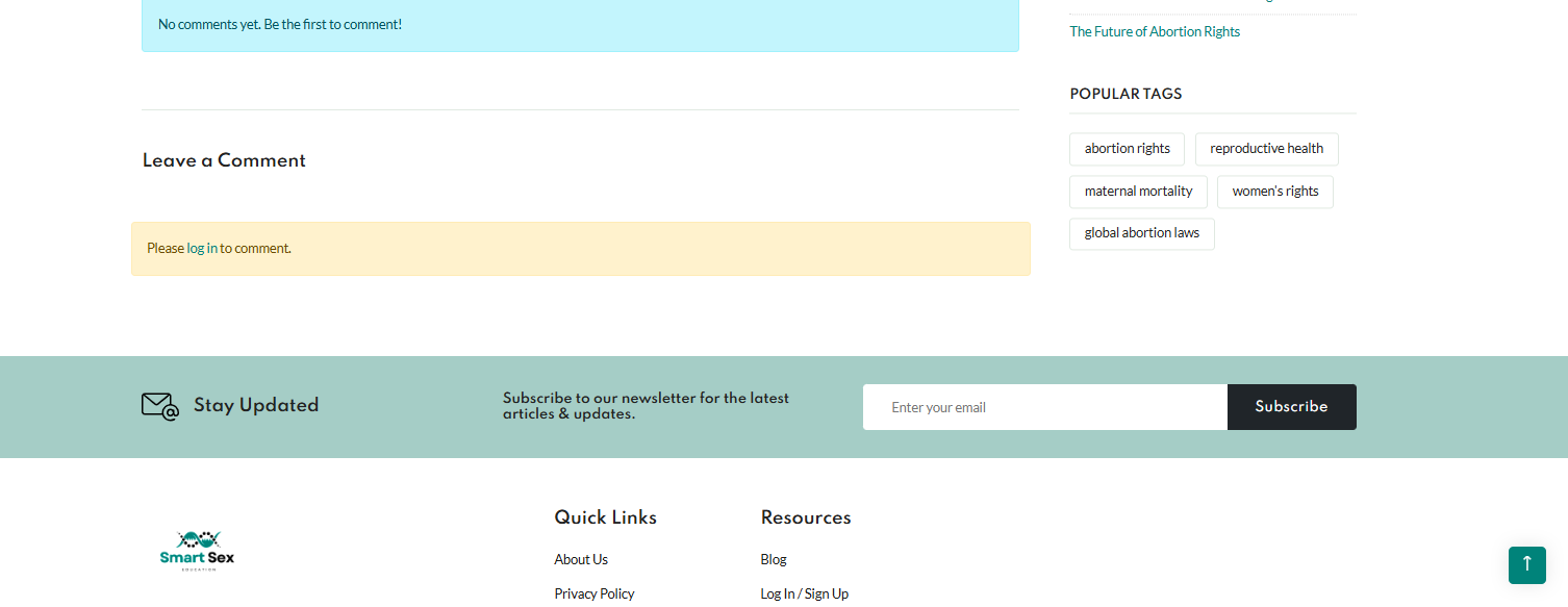 Smart Sex Education | Reliable Sexual Health Information Portal - Screenshot