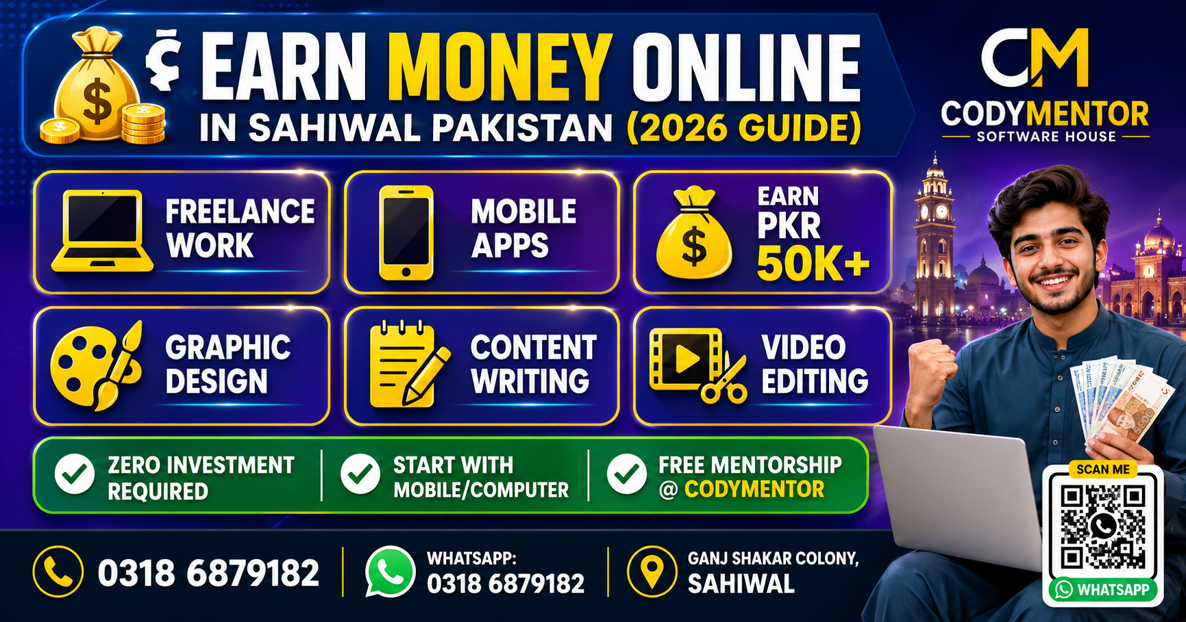 How to Earn Money Online in Sahiwal Pakistan (2026 Guide for Students and Beginners)