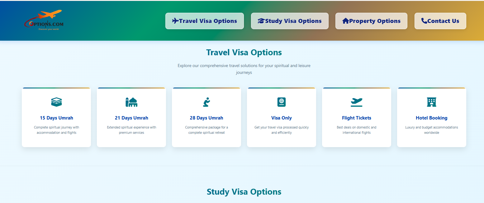 OPTIONS Agency | Travel, Study & Property Solutions